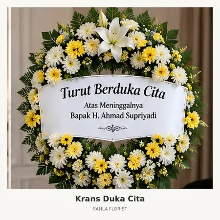 Krans Bunga Duka Klender
